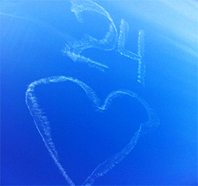 Skywriting Heart